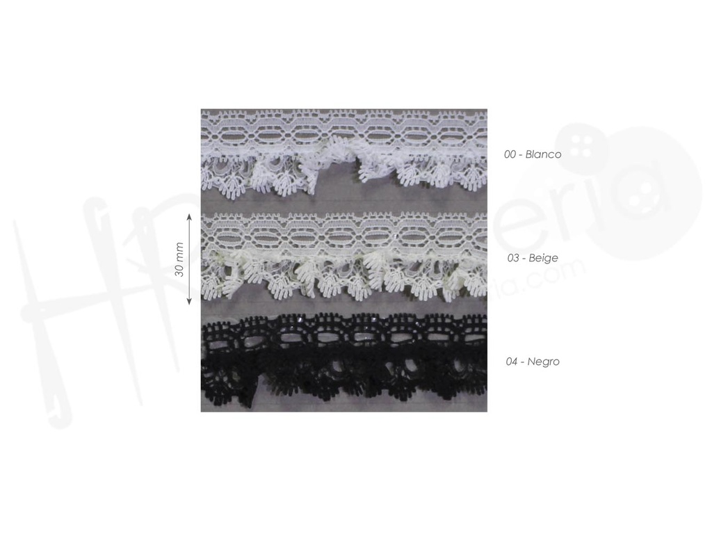 Puntilla fruncida 7275/40