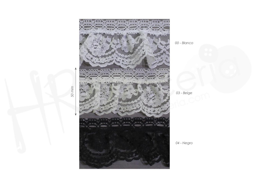 Puntilla fruncida 8137/40
