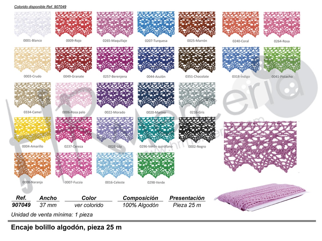 Puntilla bolillo 907049 pza 25 mts