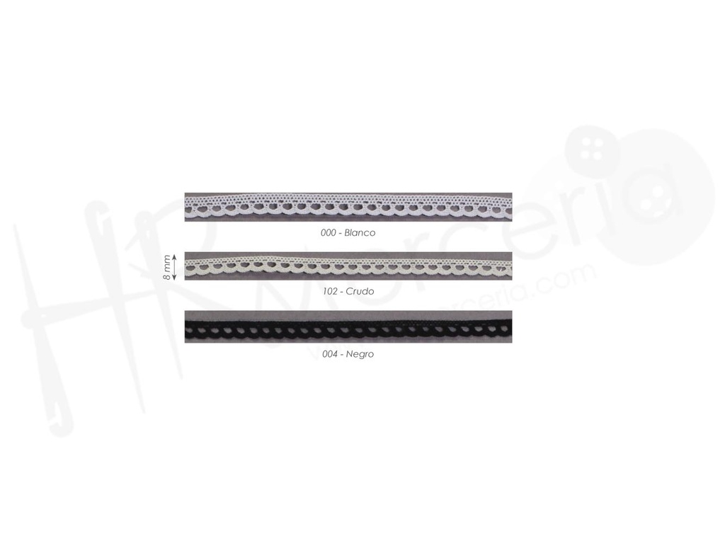 Puntilla bolillo mercerizado 9200