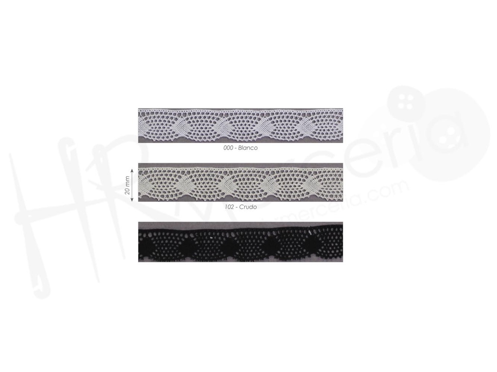Puntilla bolillo mercerizado 9201