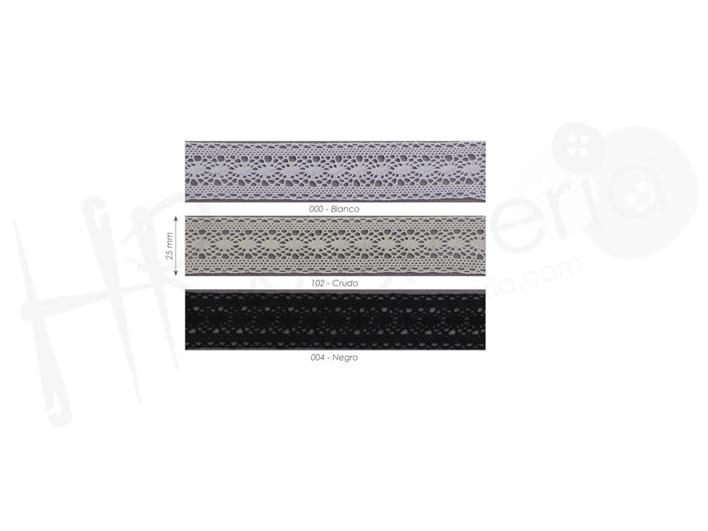 Puntilla bolillo mercerizado 9204