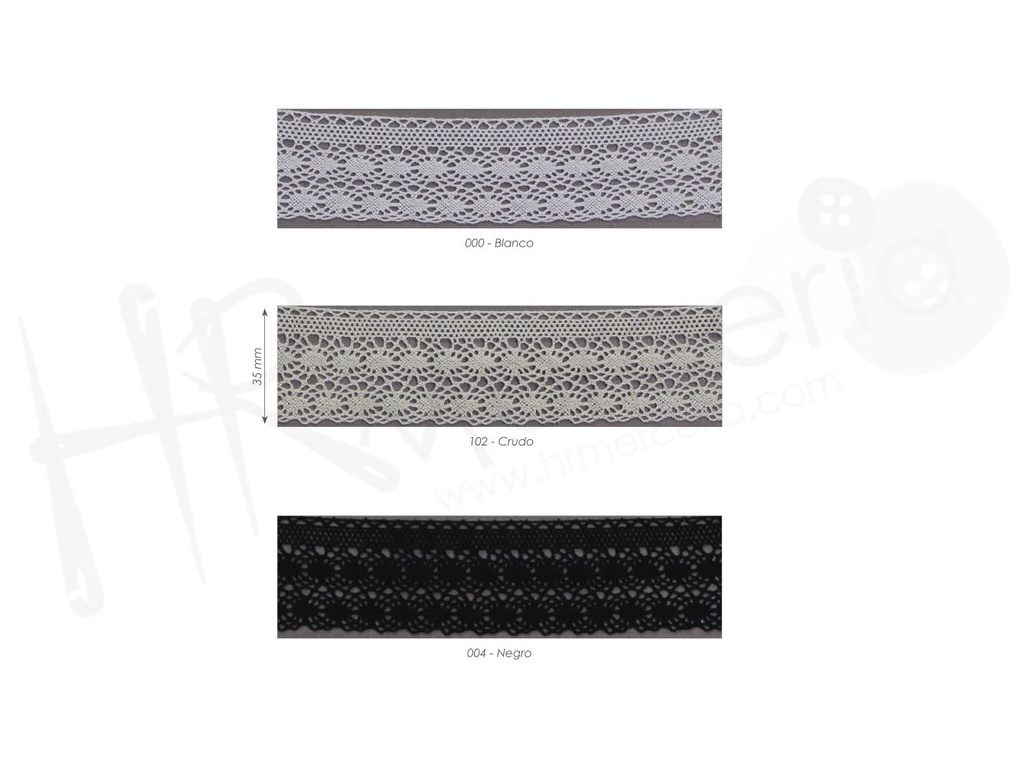 Puntilla bolillo mercerizado 9206