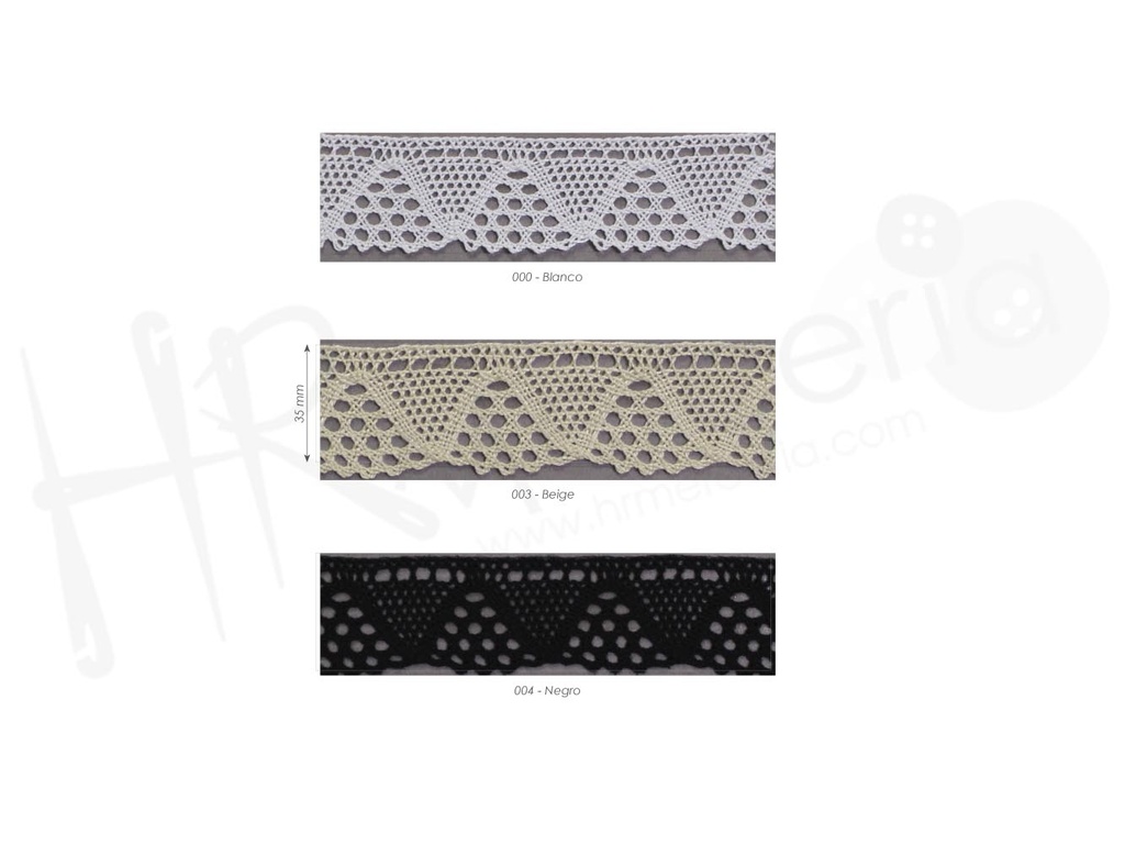 Puntilla bolillo mercerizado 9207