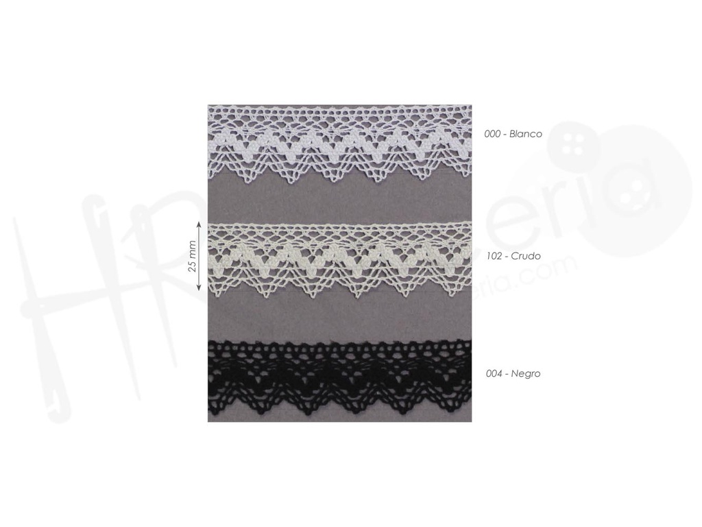 Puntilla bolillo mercerizado 9211