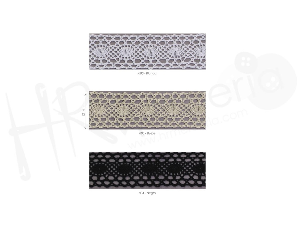 Puntilla bolillo mercerizado 9219