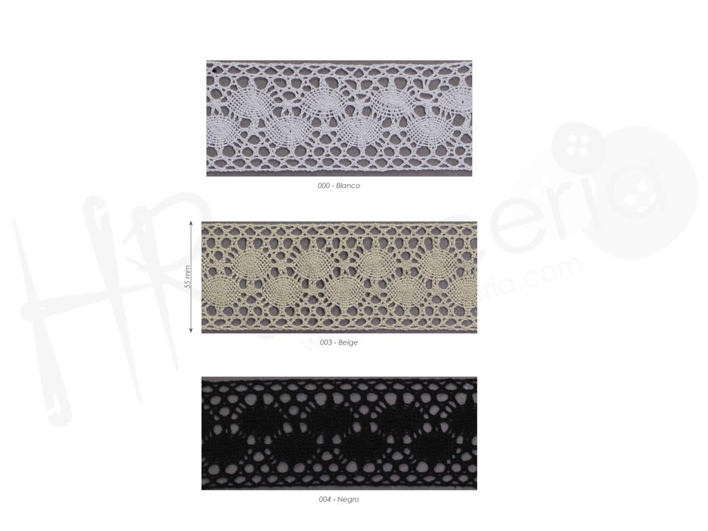 Puntilla bolillo mercerizado 9221