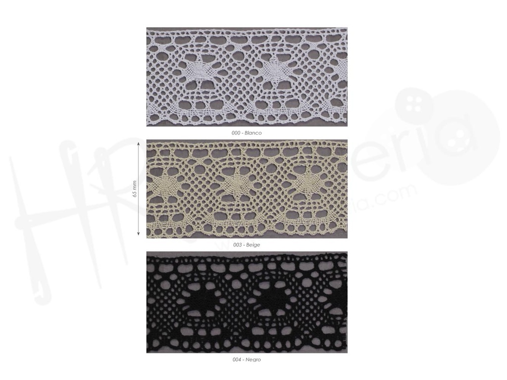 Puntilla bolillo mercerizado 9224