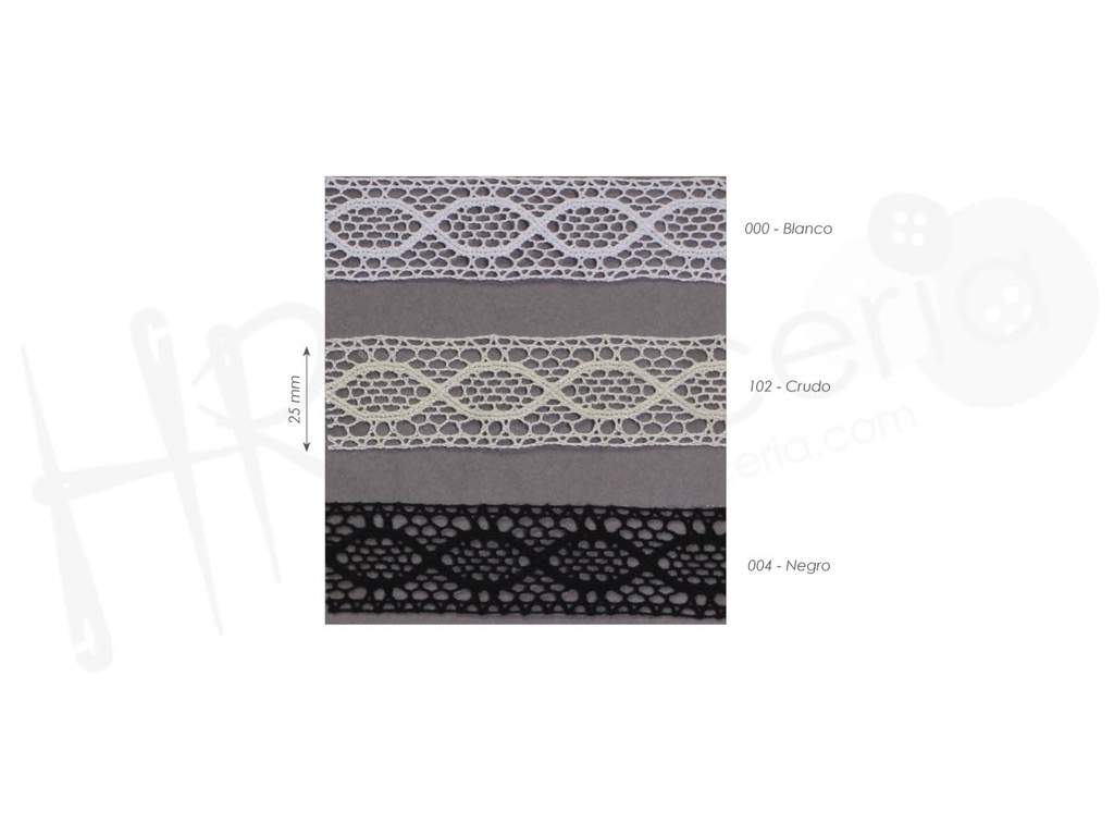 Puntilla bolillo mercerizado 9225
