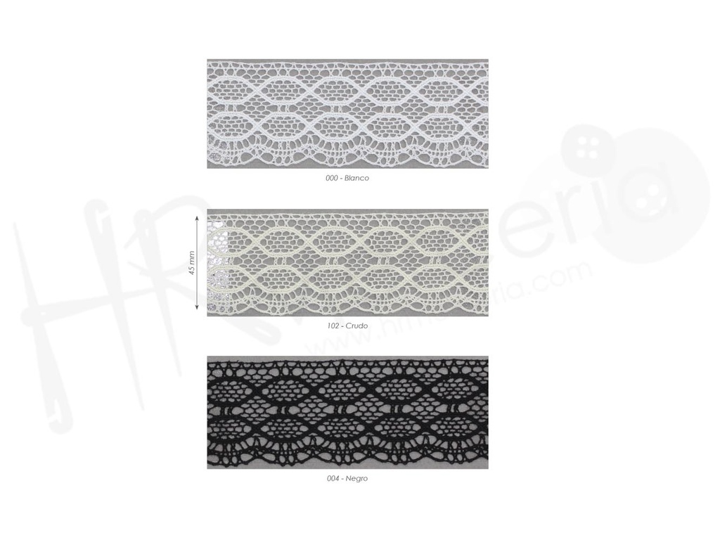 Puntilla bolillo mercerizado 9227