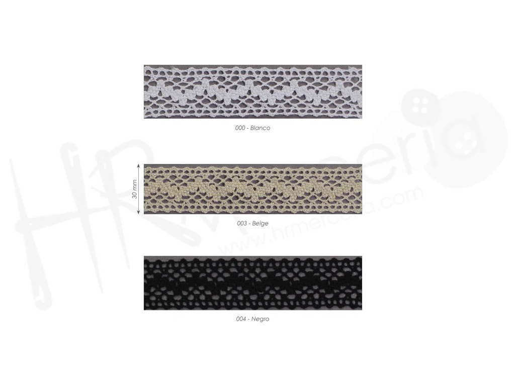Puntilla bolillo mercerizado 9228