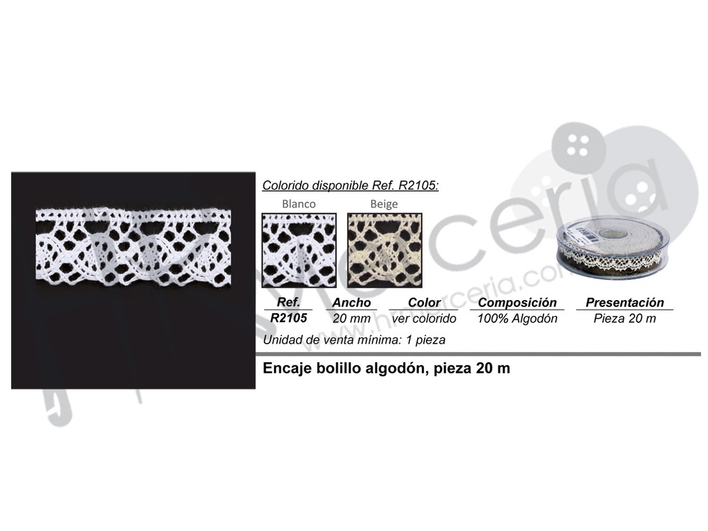 Puntilla 100% algodon R2105