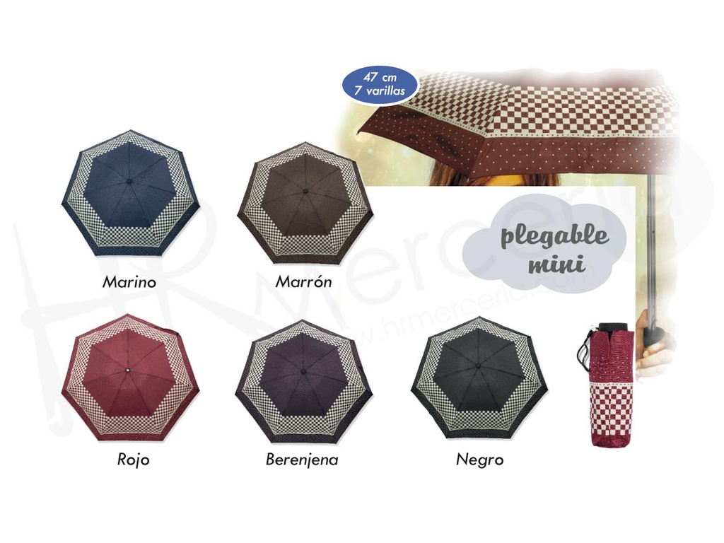 Paraguas plegable mini puño soft 6478