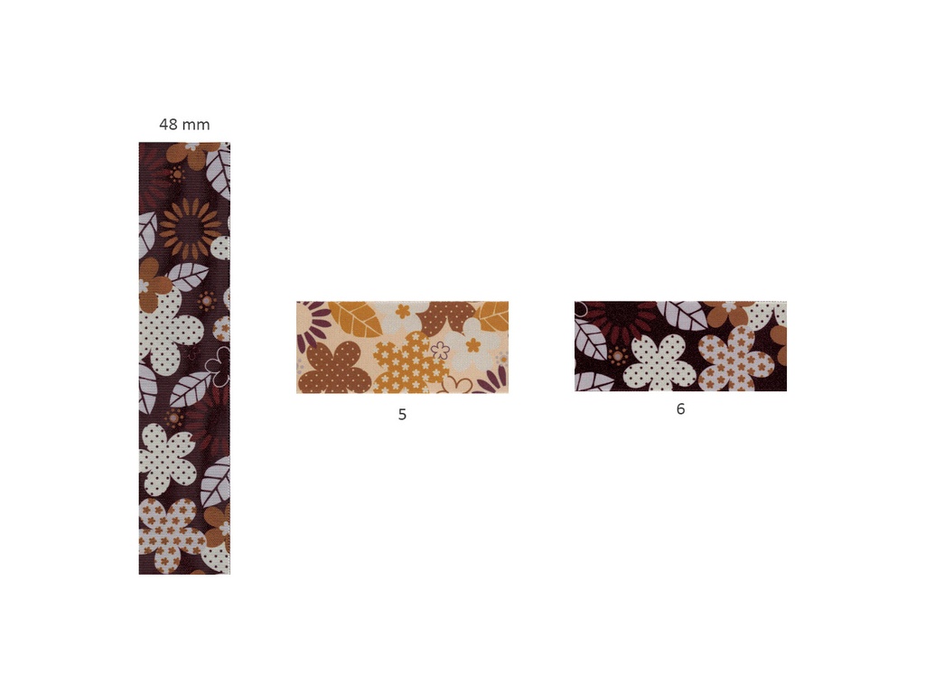 Cinta grosgrain 6602 fantasia ancho 48 pieza 25 m