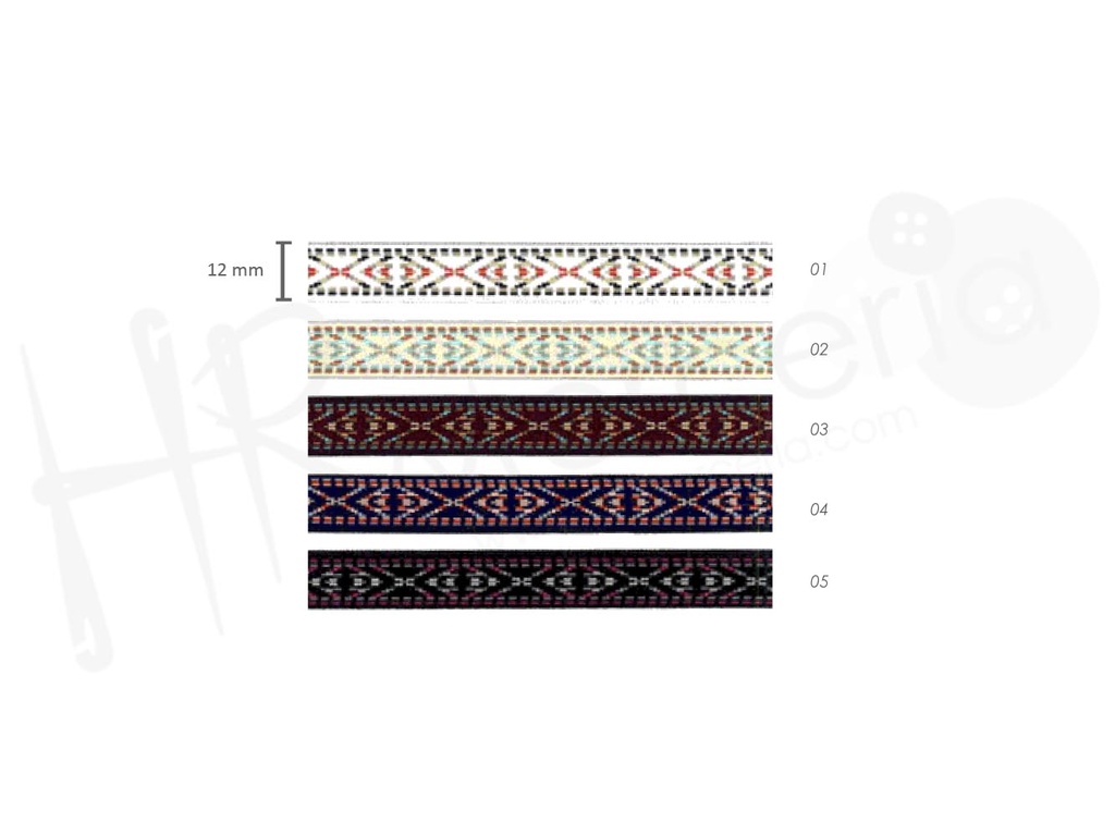 Cinta lligacames 9500 ancho 12 mm pza 15 mts