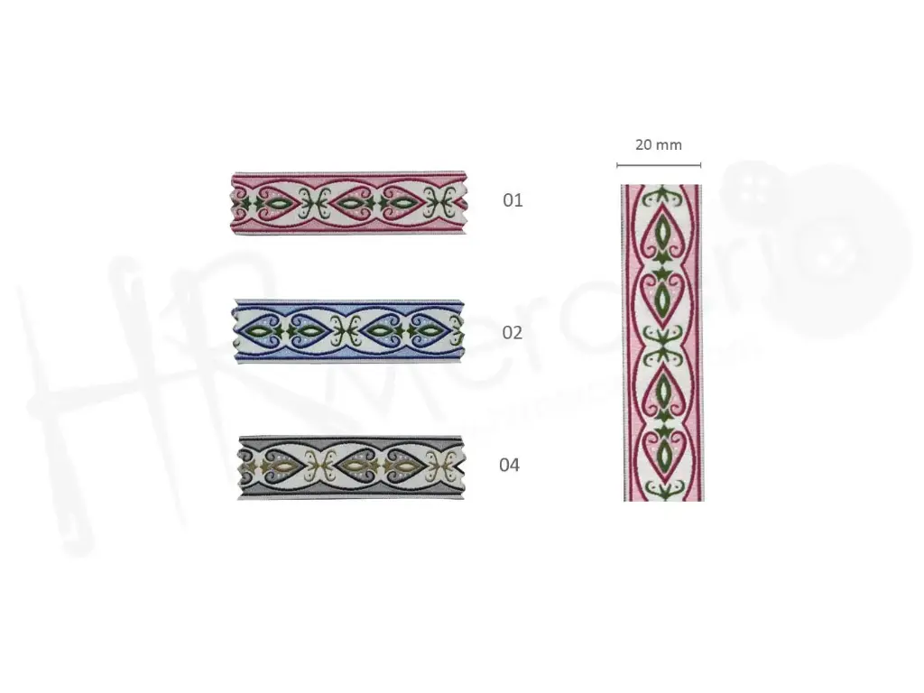 Cinta fantasia 9565 ancho 20 mm pza 15 mts