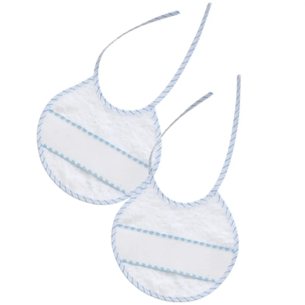 Babero medida 20x20 punto cruz pack 2 unid