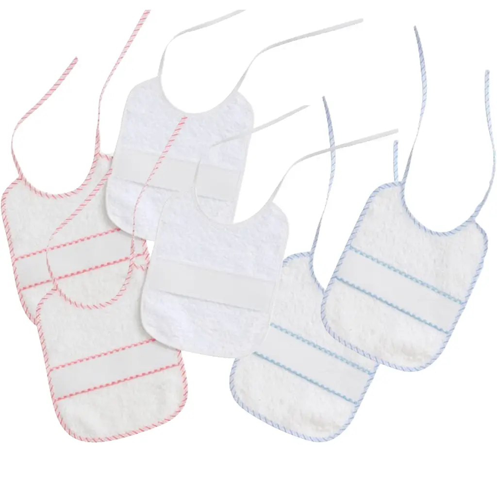 Babero rizo 20x25 punto cruz pack 2 unidades