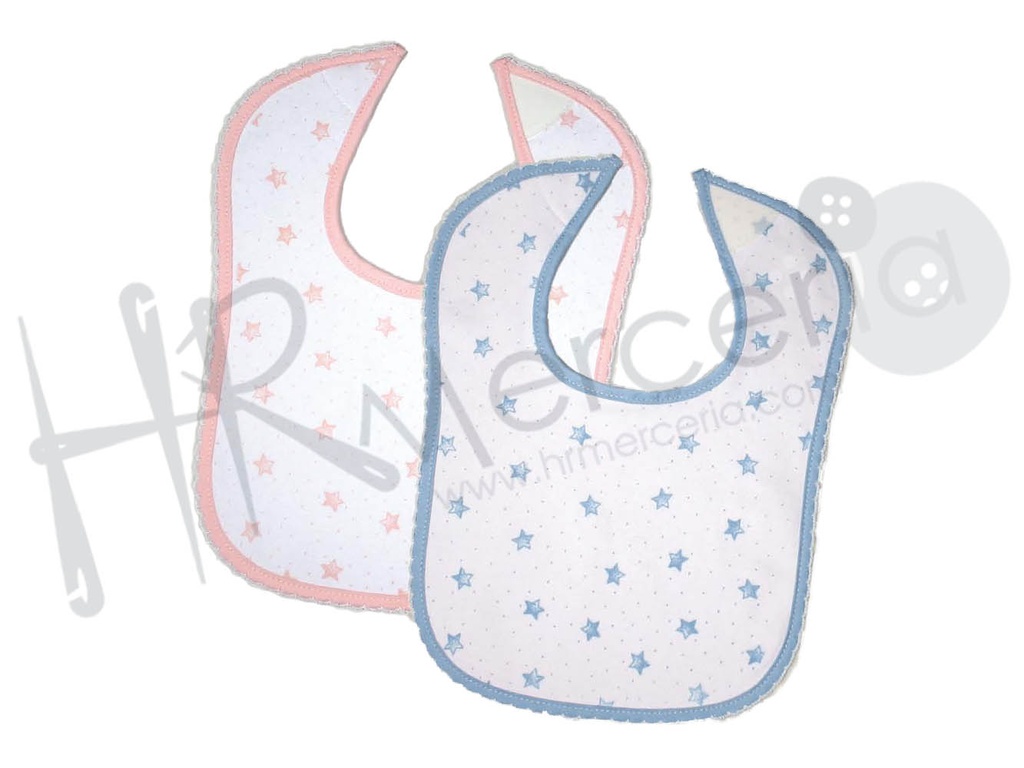 Babero estrellitas velcro BV1325