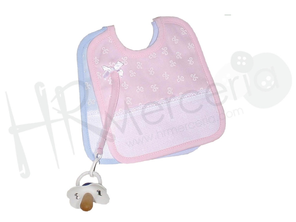 Babero pique porta chupete BV588