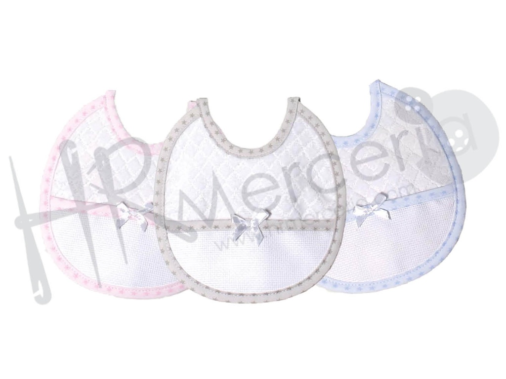 Babero estrellitas para bordar BV779