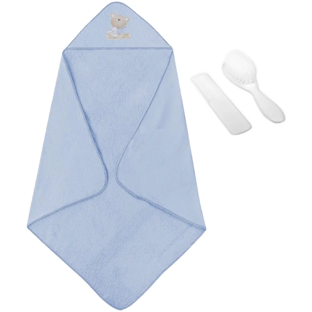 Capa de baño + peine y cepillo P1177