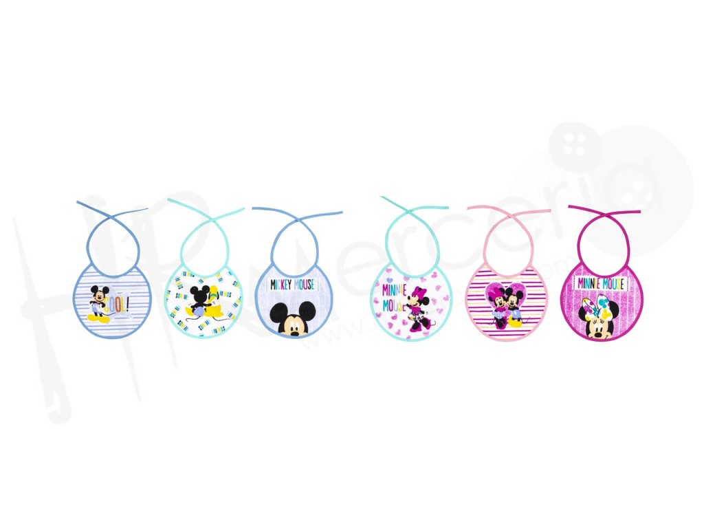 Babero rizo Disney R20 Pack 3 uds.