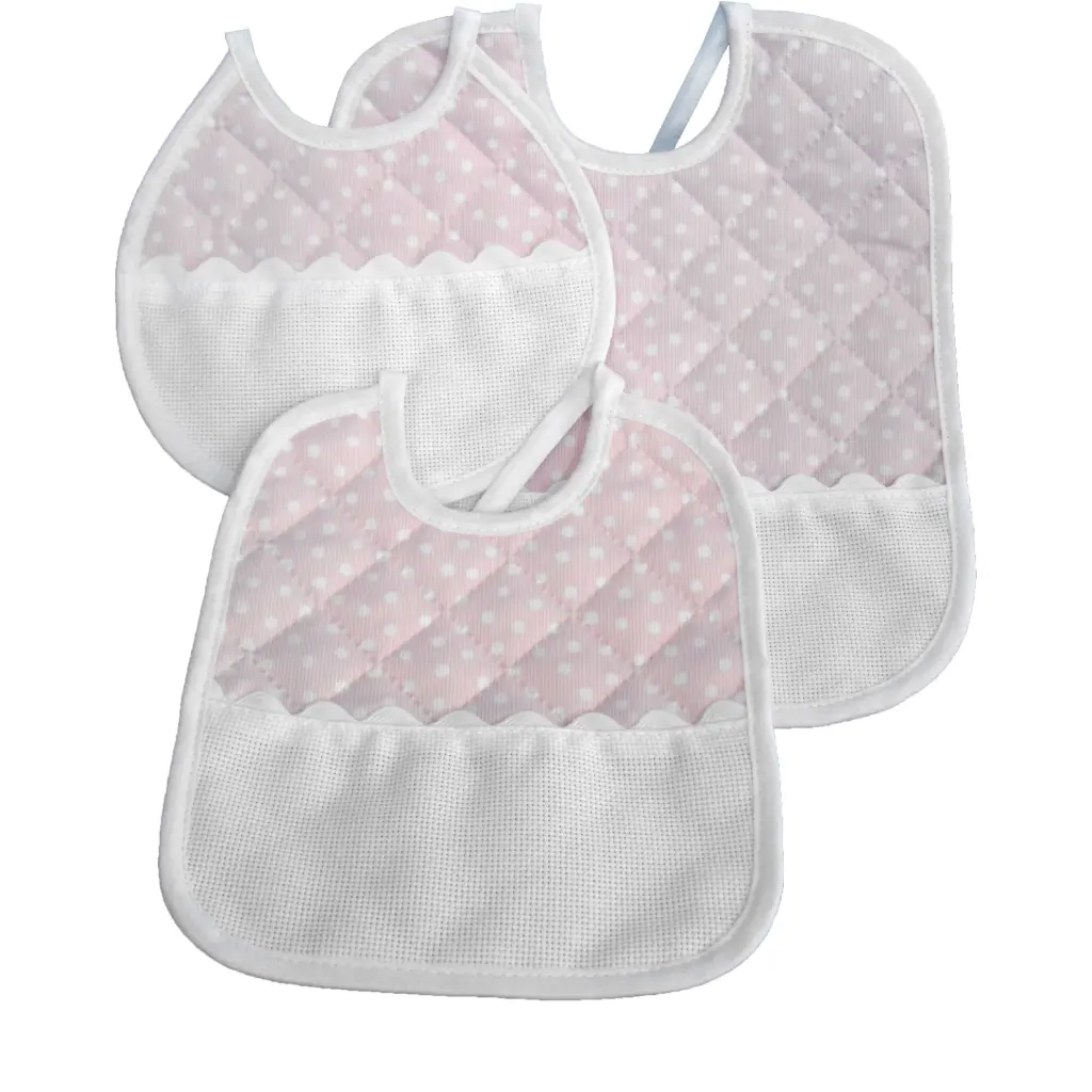 Babero 981856 acolchado lunares panama pack 3 ud.