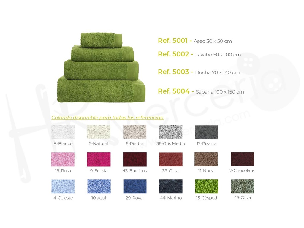 Toalla lavabo Venus 500 Trovador Pack 2 ud.