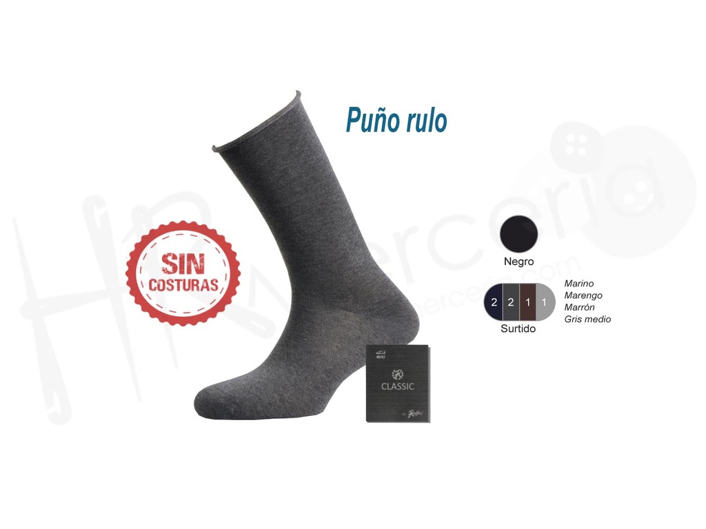Calcetin Cro alg. Liso rulo 2300 Rodfer