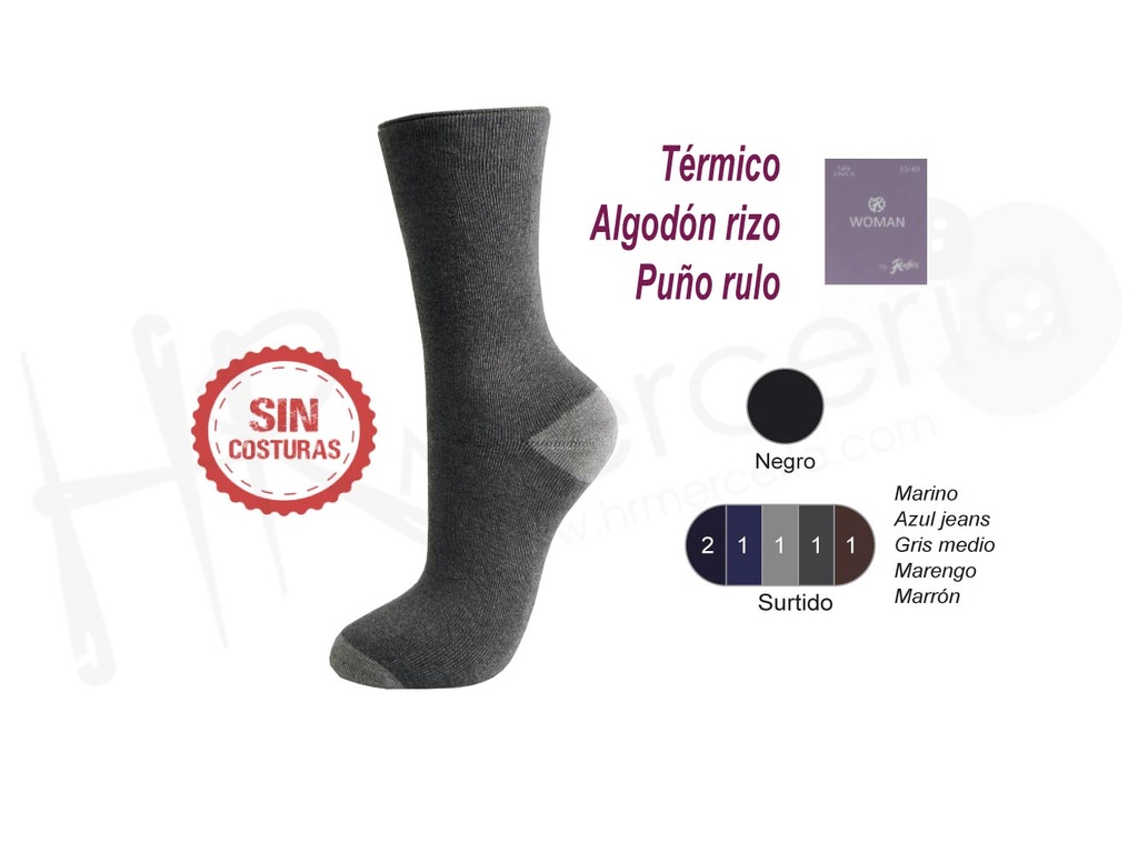 Calcetin Sra alg. Rizo liso 67 Rodfer