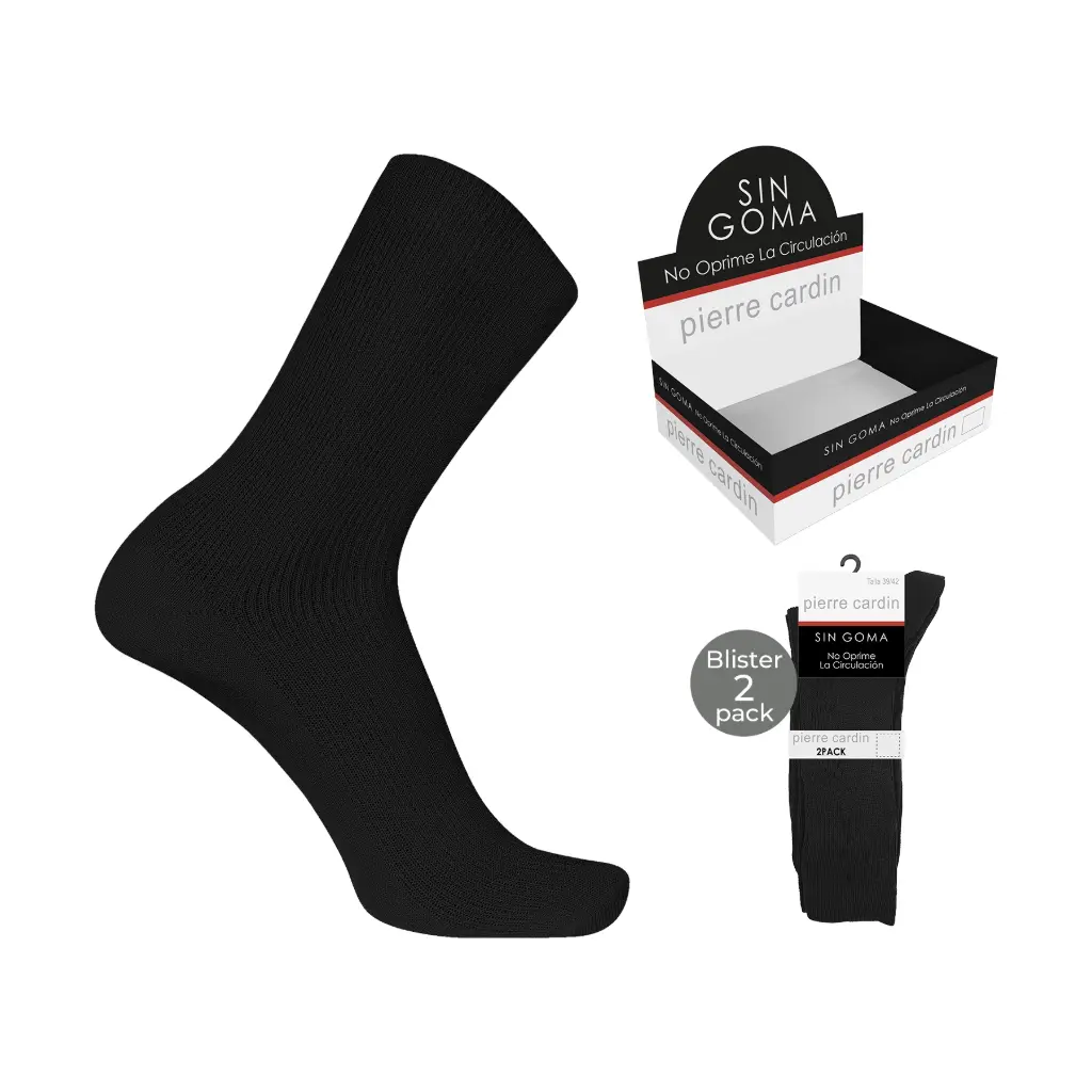 Calcetin Cro sin goma PA102 Pack-2 Pierre Cardin