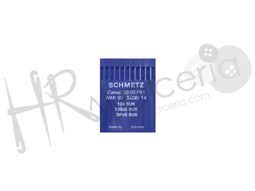 Aguja industrial TR punto 134S Schmetz 10pz