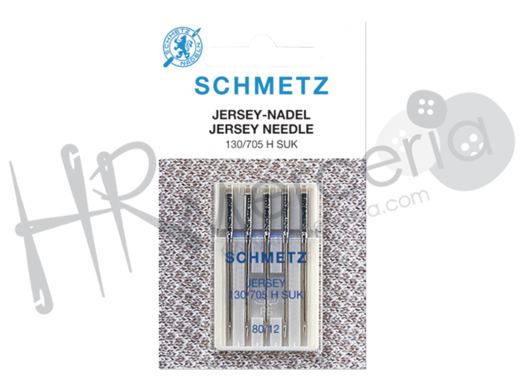 Aguja punta bola 130/705 H SUK BOLAYCL T/P Schmetz 5 pz.