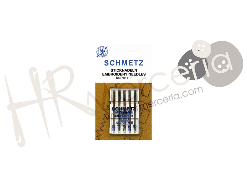 Aguja bordar 130/705 H-E BORDYCL Schmetz 5 pz.