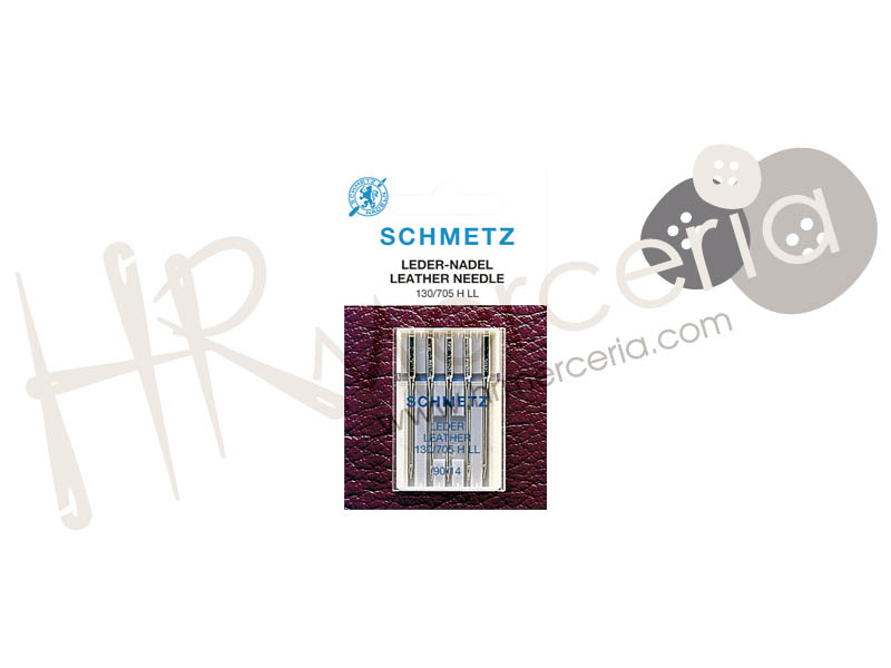 Aguja maquina cuero 130/705 H L Schmetz 5 pz.
