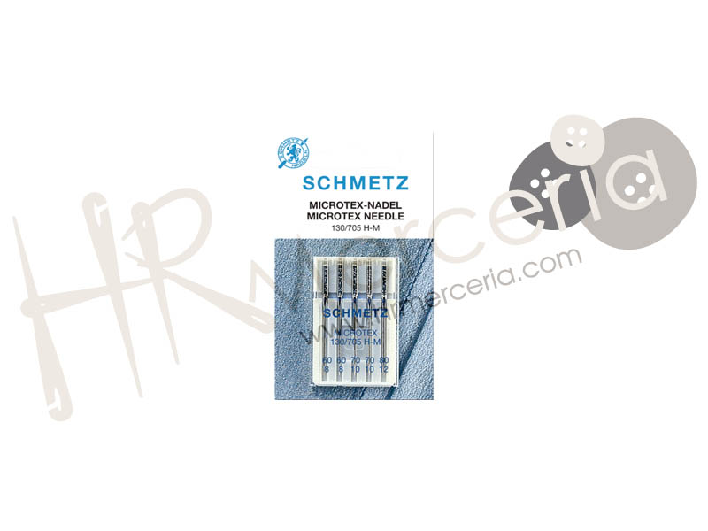 Aguja microtex 130/705 H-M Schmetz 5 pz.