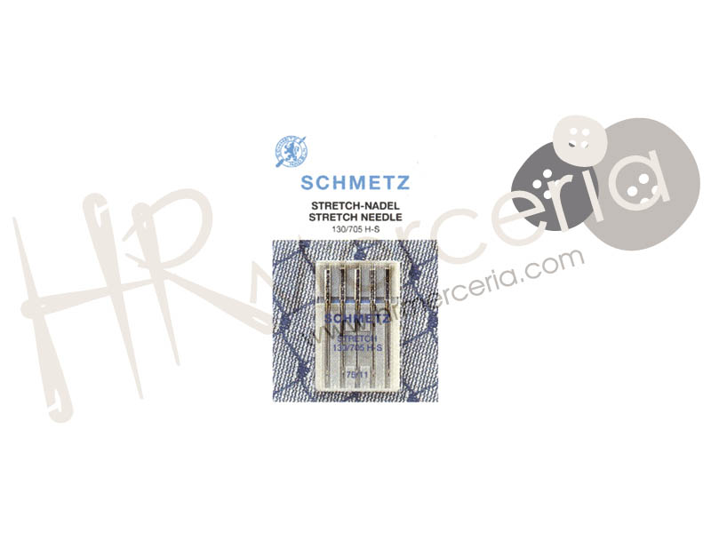 Aguja lycra stretch 130/705 H-S Schmetz 5 pz.