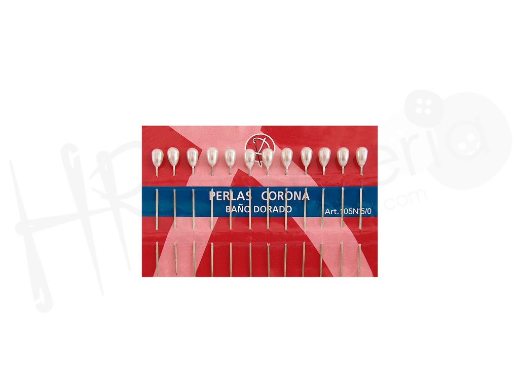 Alfiler lagrima nacar 105 Dama 12 pz.