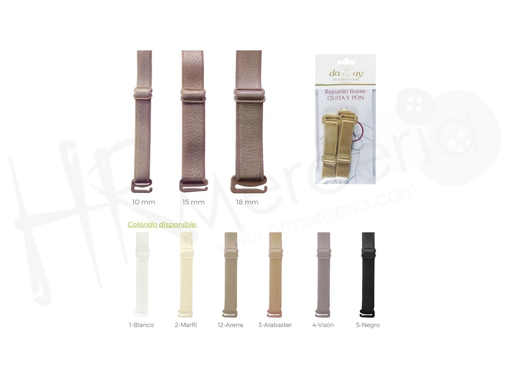 Tirante sujetador 40308 blister 1 par