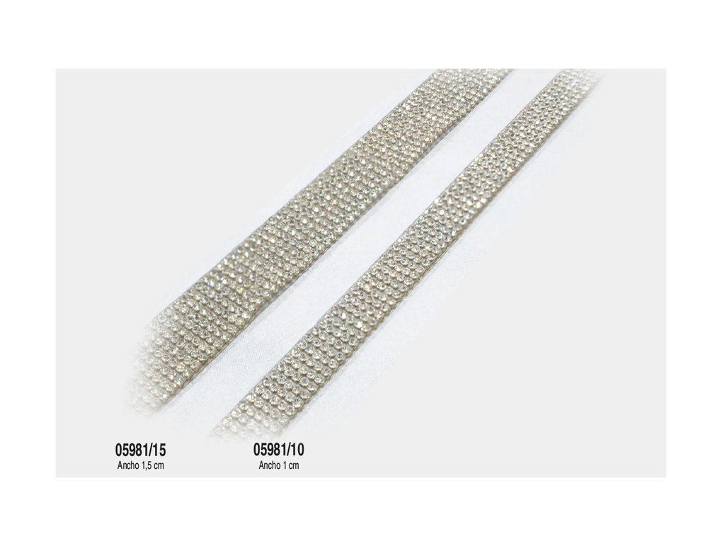 Galon termoadhesivo cristal 5981 pza 9,2 mts