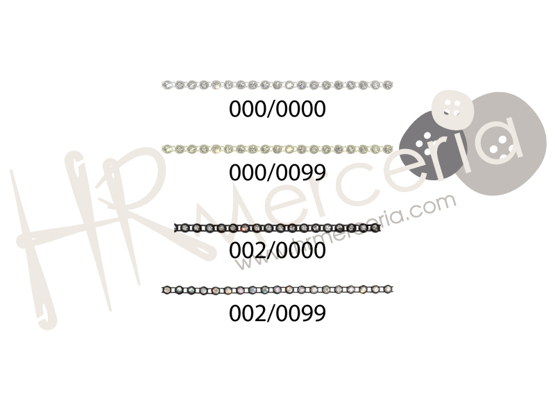 Cinta strass 1 linea 613001 talla SS8
