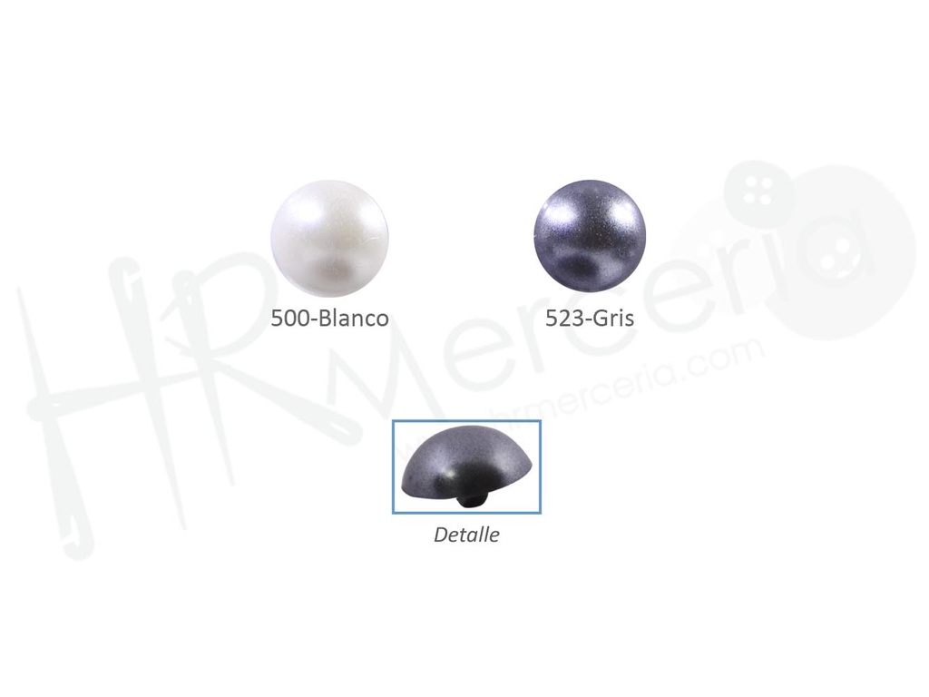 Boton media bola madreperla 220NY talla 22