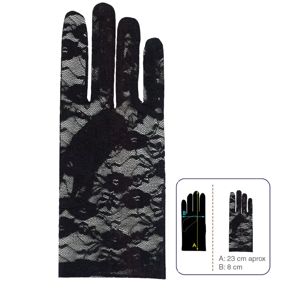 Guante encaje nylon 45311