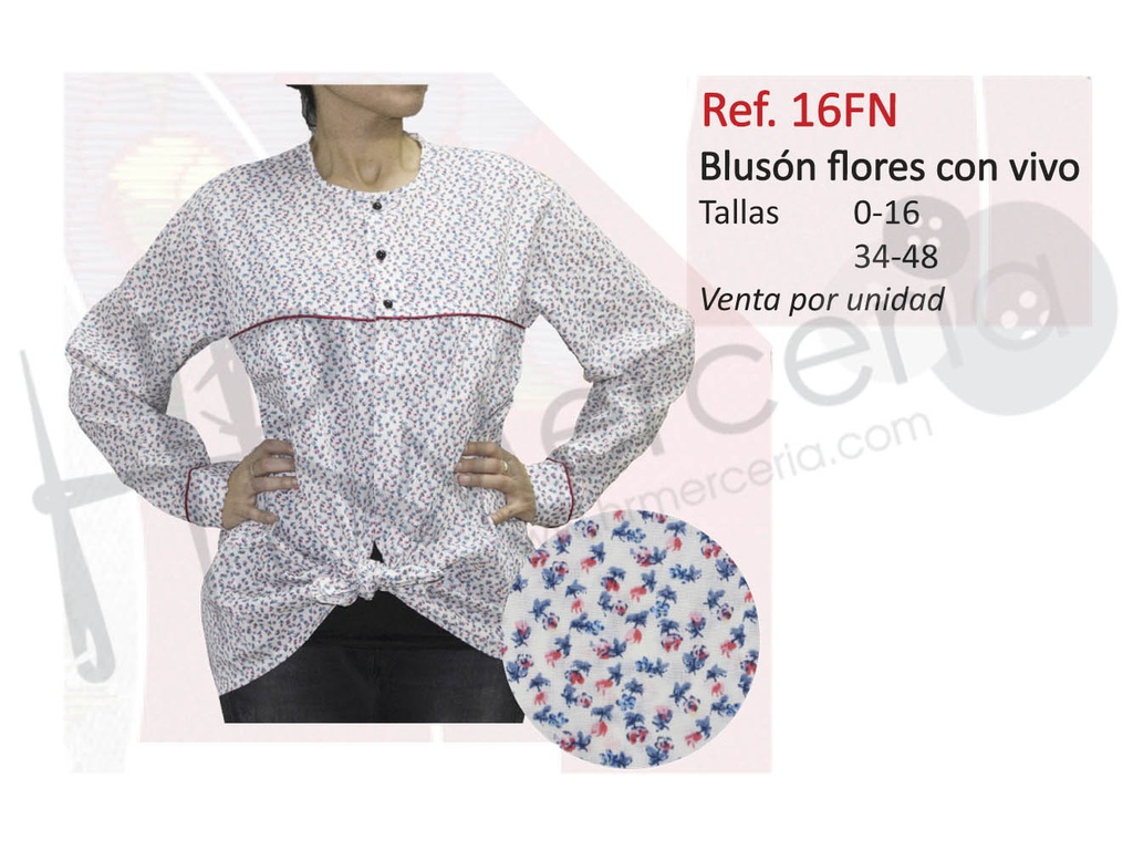 Bluson fallero flores con vivo