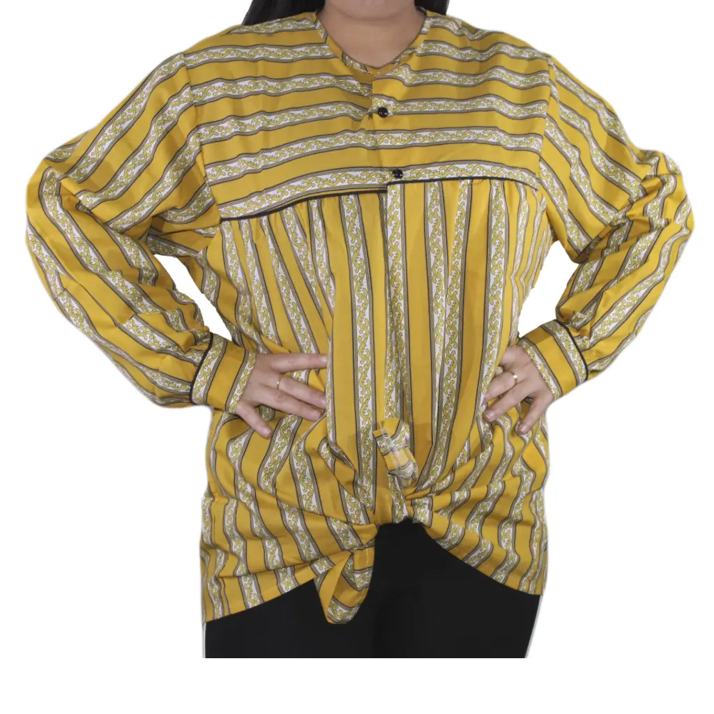 Blusón fallero raya oro
