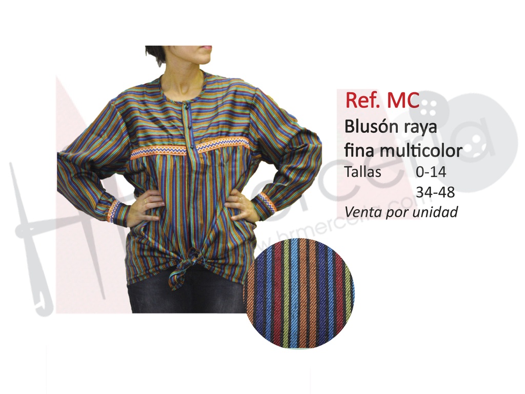 Bluson fallero multicolor raya fina