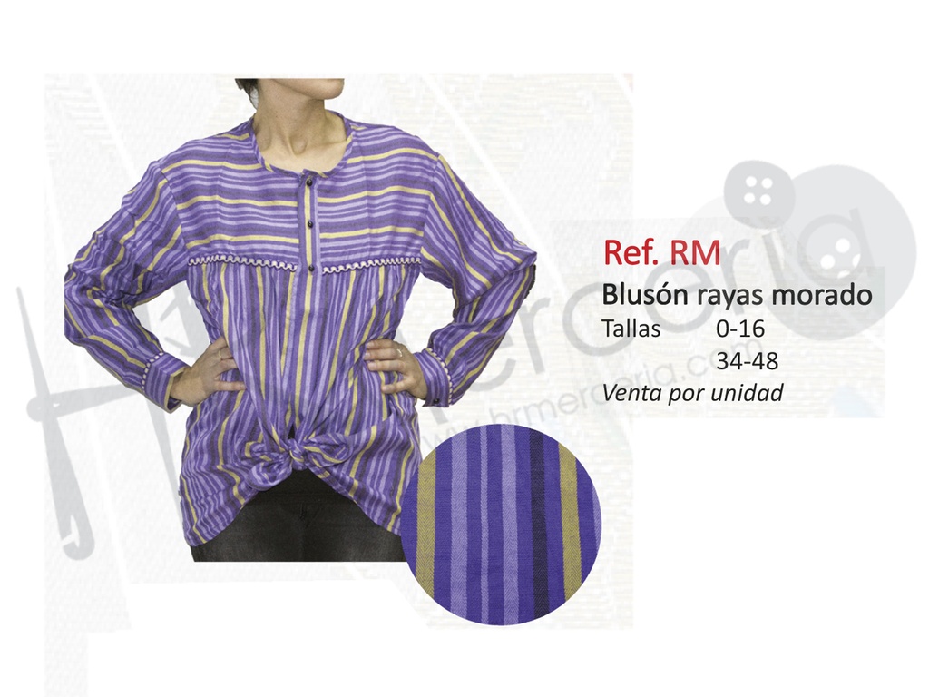 Bluson fallero rayas morado