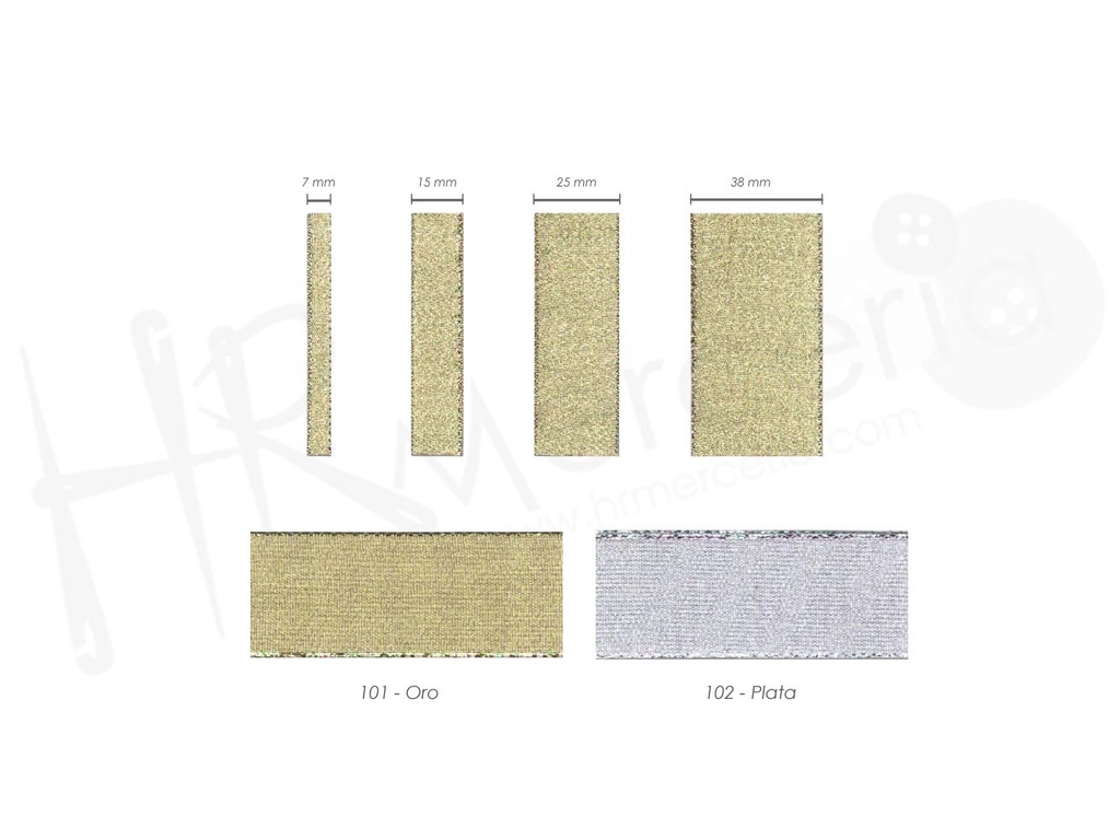 Cinta metalizada 25197 Pack 25 mts