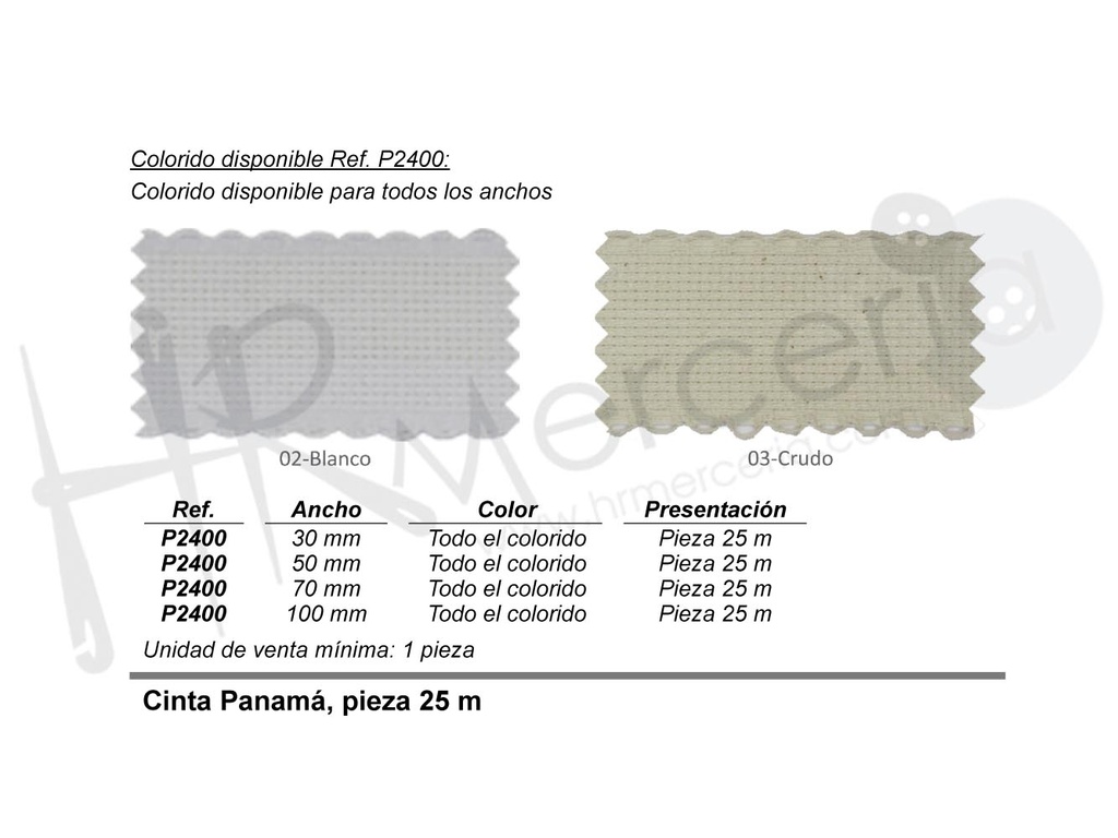 Cinta panama P2400 Pack 25 MT